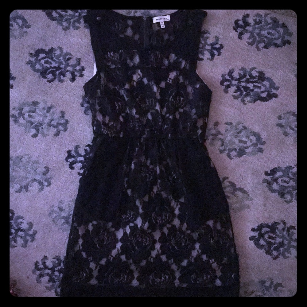 Black lace dress